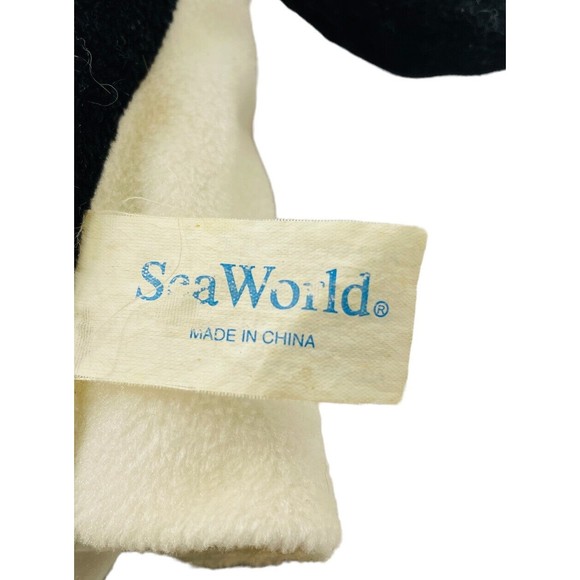 Sea World Vintage 1989 Shamu Orca Killer Whale Plush Hand Puppet P10 - Picture 3 of 5